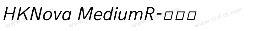 HKNova MediumR字体转换